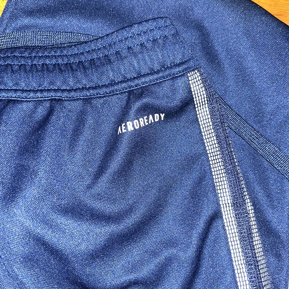 Adidas Mens 2XLT Big & Tall Blue and White Athletic Workout Lounge Pants